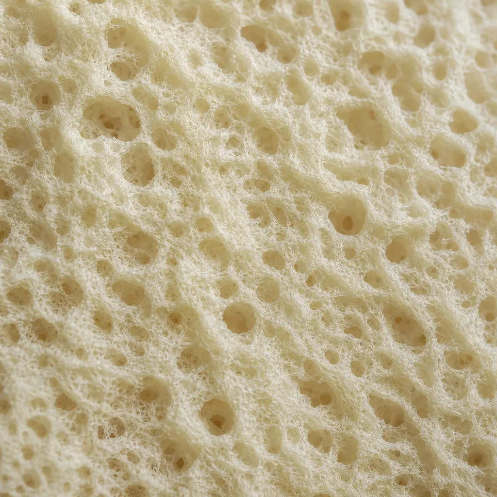 Macro texture of open-cell viscoelastic memory foam.
